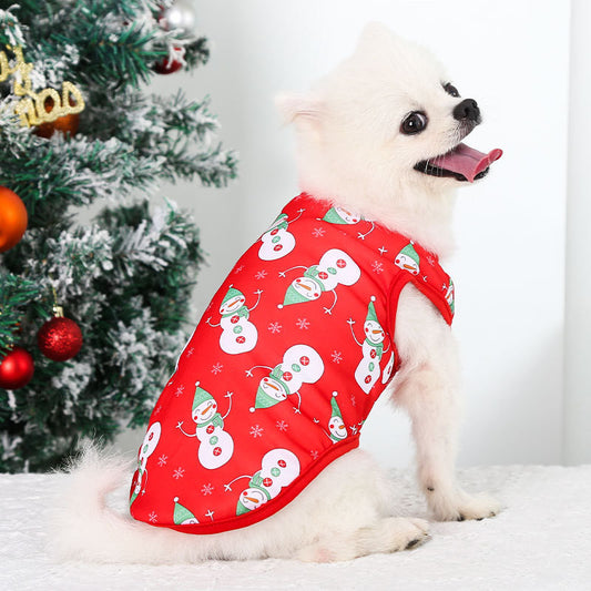Camiseta Navideña Snowman para Mascotas