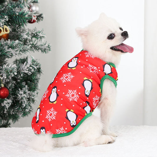 Camiseta Navideña Pingüino para Mascotas
