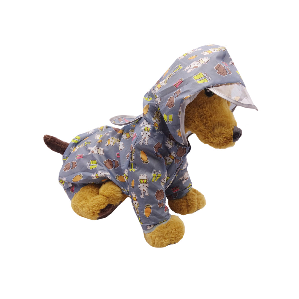 Capa Impermeable para Mascotas con Capucha