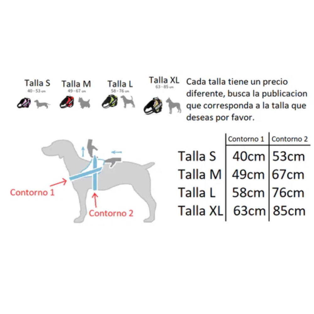 Arnés Reflectivo K9 para perros