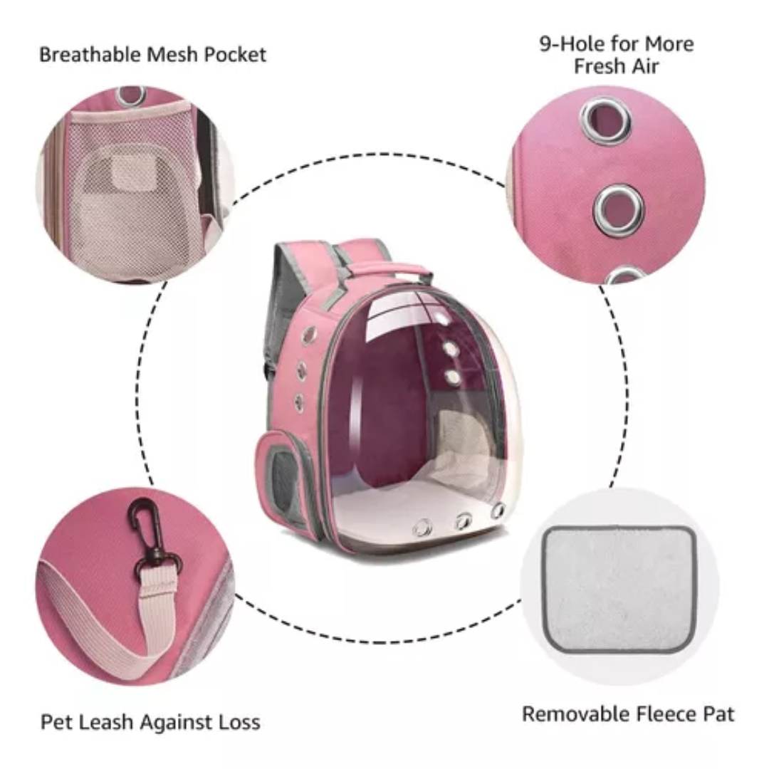 Maleta Tipo Nave para Mascotas