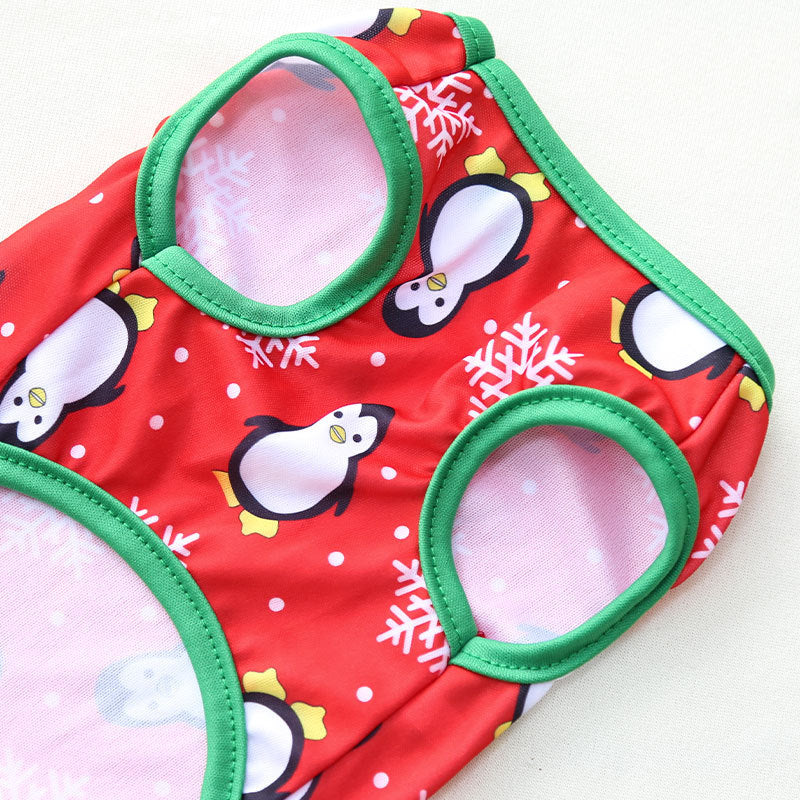 Camiseta Navideña Pingüino para Mascotas