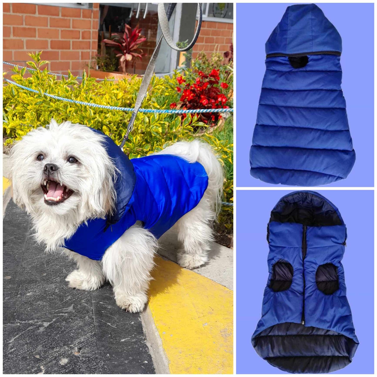 Chaleco Impermeable con Capota Removible