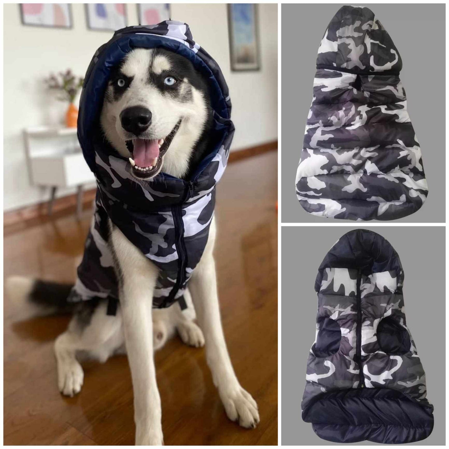 Chaleco Impermeable con Capota Removible