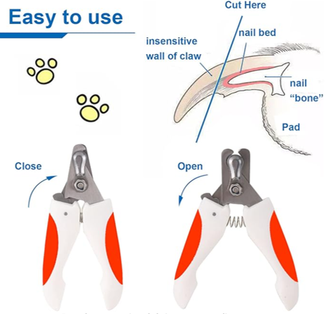 Cortaúñas para Mascotas con Lima Incluida