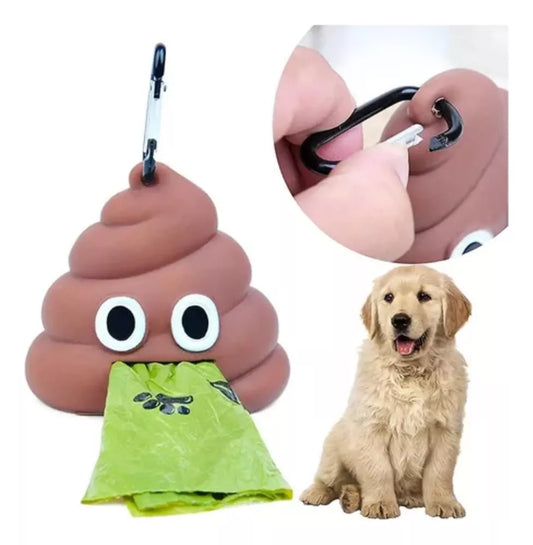 Dispensador de bolsas para popo mascotas