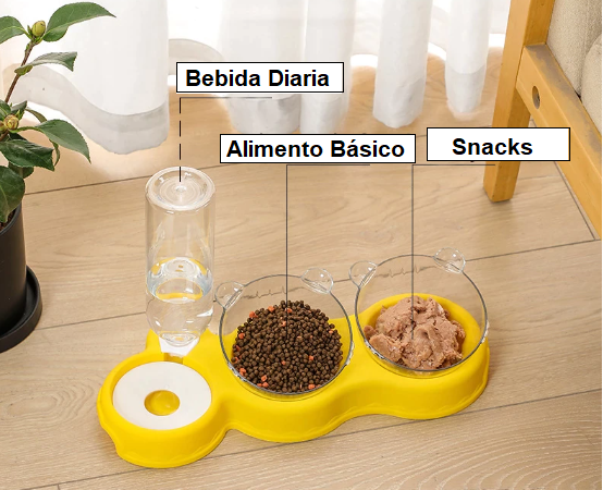 Comedero y Bebedero Automático para Mascotas