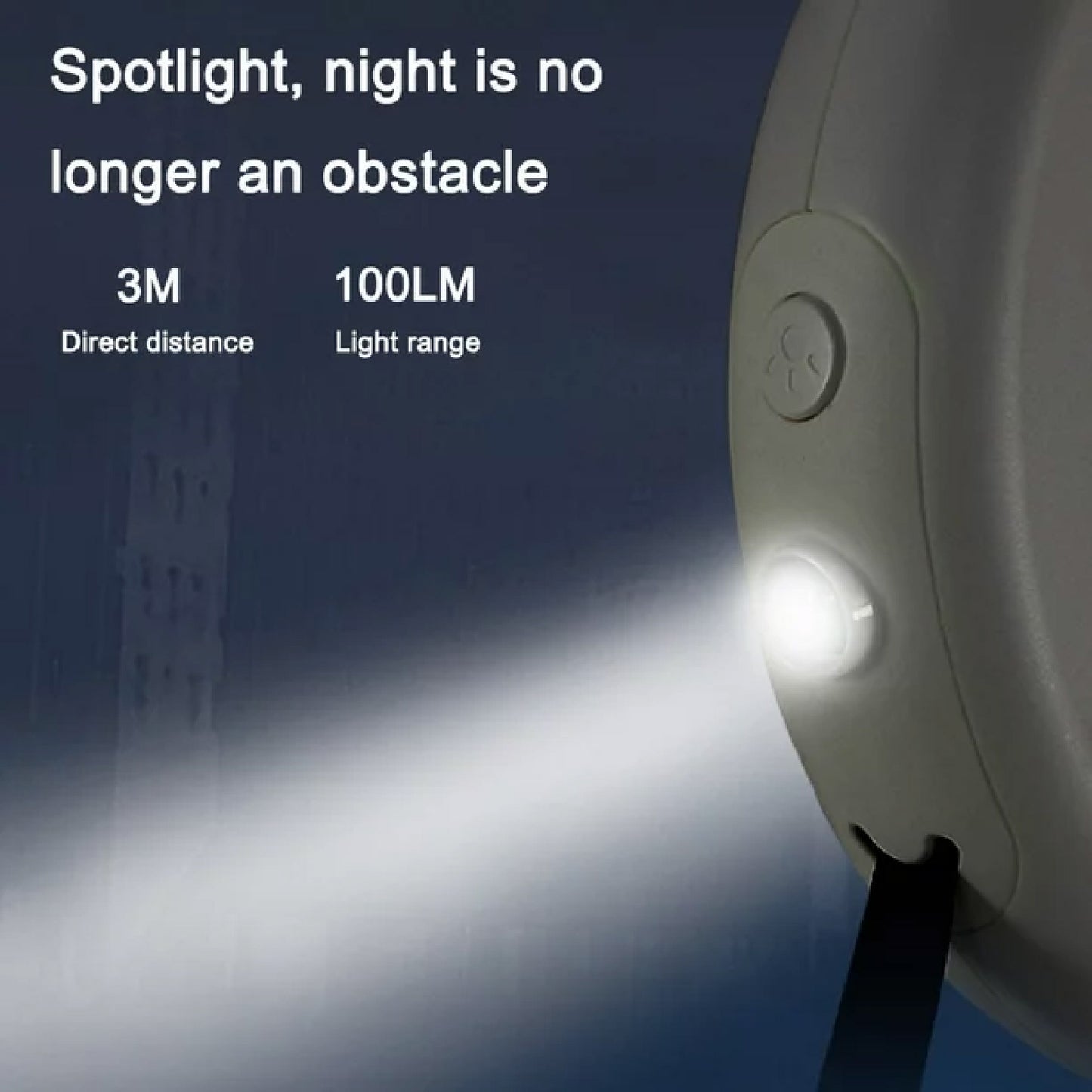 Correa Retráctil para Perros con LED