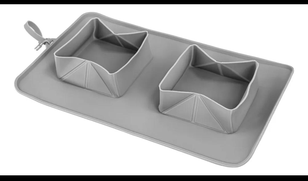 Estación de Alimentación Portatil para Mascotas